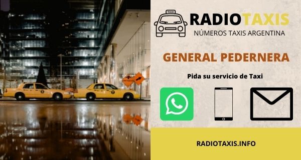 numeros radio taxis general pedernera