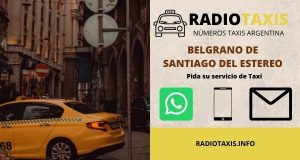 numero de radio taxis belgrano de santiago del estereo