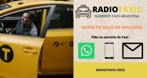 numero radio taxis nueve de julio de san juan