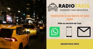 numero radio taxis veinticinco de mayo de san juan
