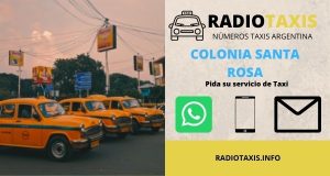 numeros radio taxis colonia santa rosa